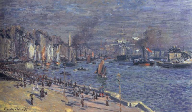 Claude Monet Port of Le Havre oil painting picture